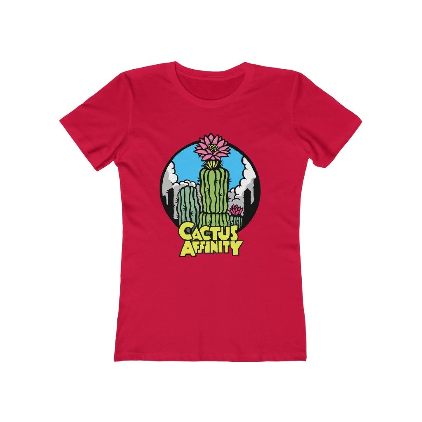Women’s The Boyfriend Tee - Logo - Solid Red / S - T-Shirt
