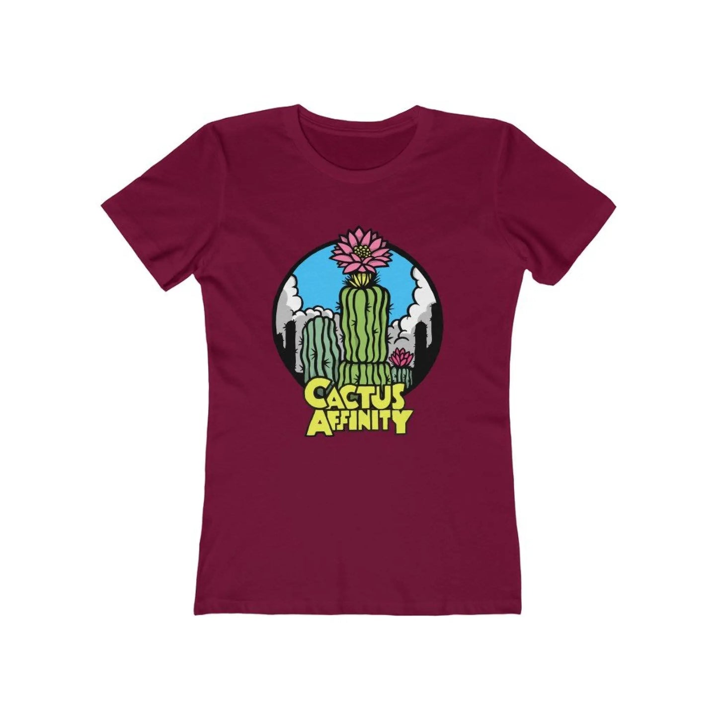 Women’s The Boyfriend Tee - Logo - Solid Cardinal Red / S