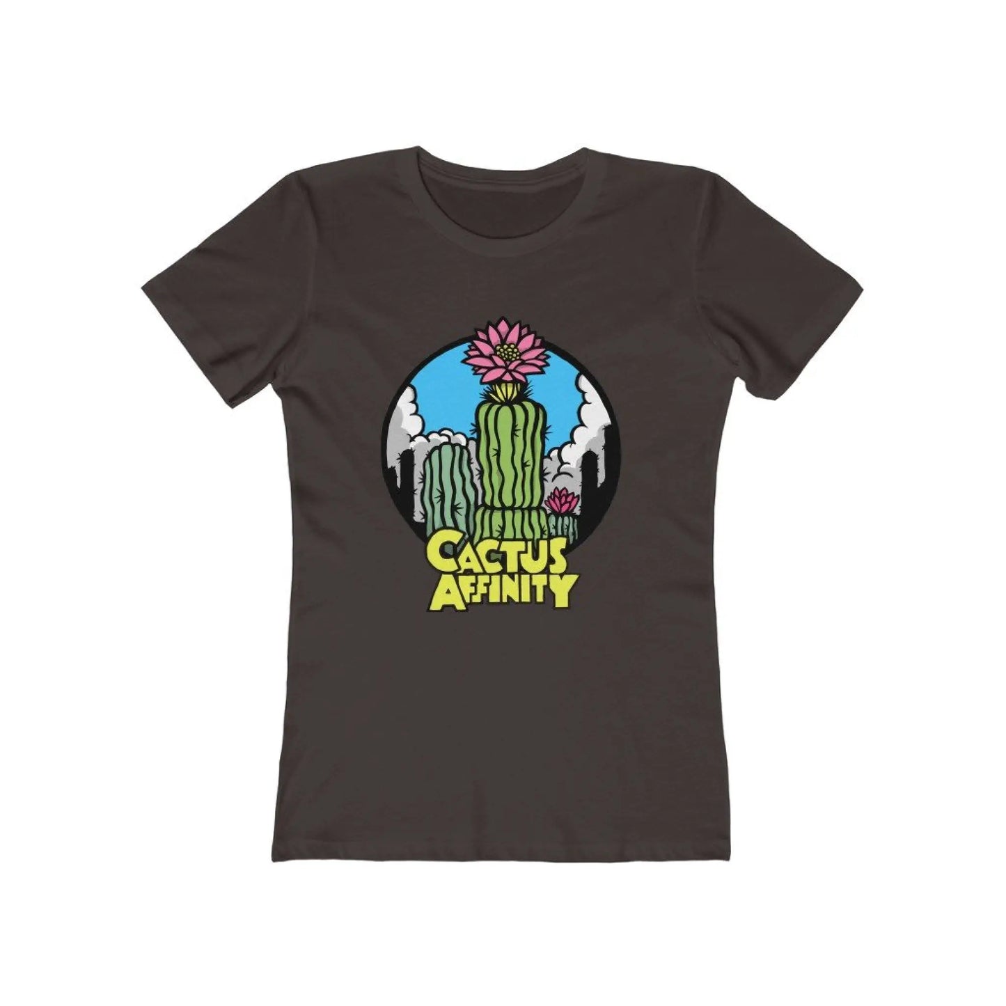 Women’s The Boyfriend Tee - Logo - Solid Dark Chocolate