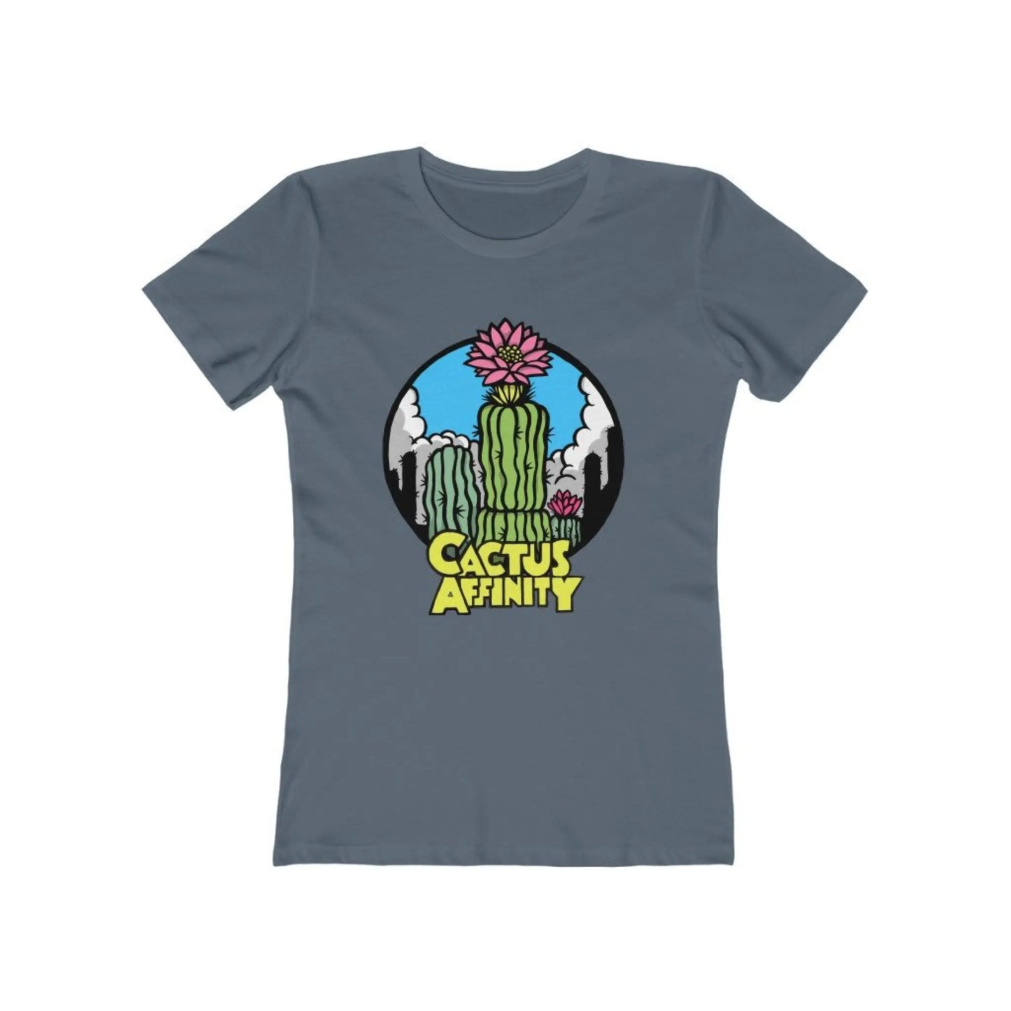 Women’s The Boyfriend Tee - Logo - Solid Indigo / S