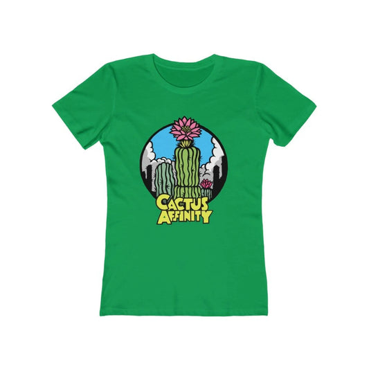 Women’s The Boyfriend Tee - Logo - Solid Kelly Green / L