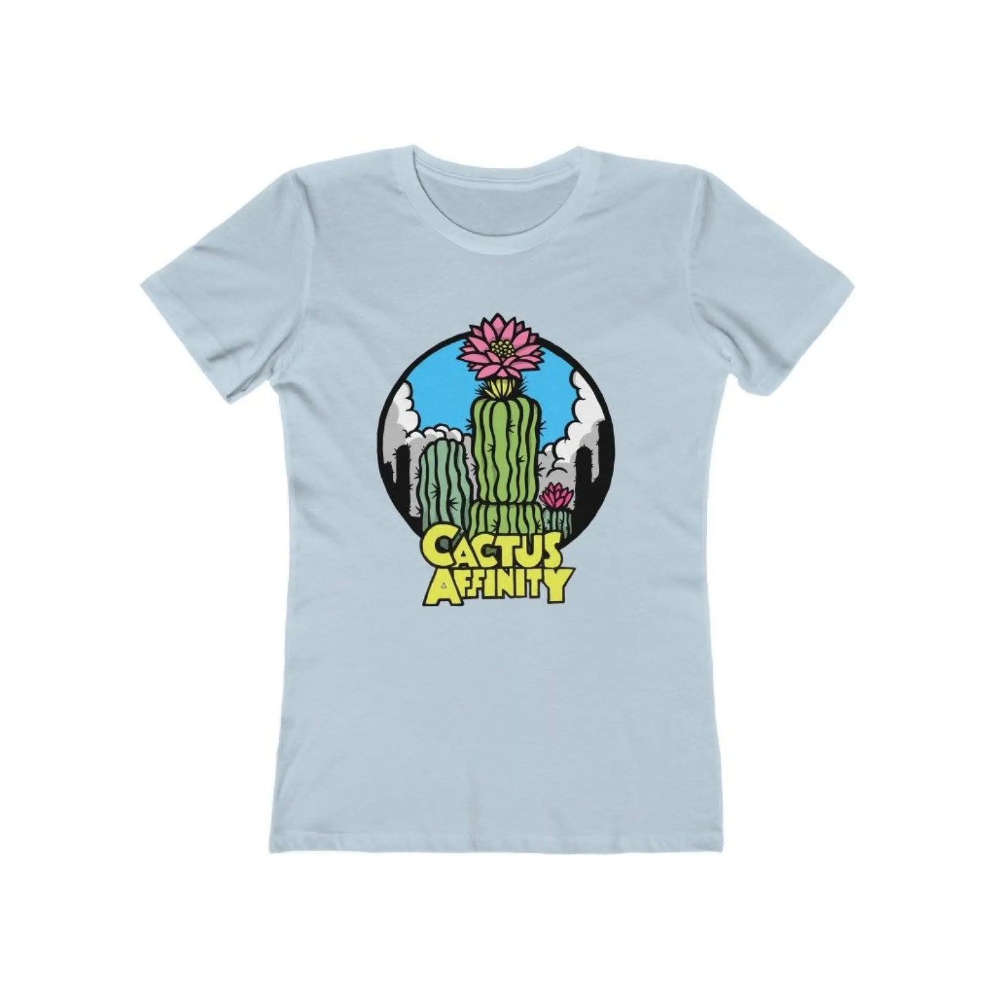 Women’s The Boyfriend Tee - Logo - Solid Light Blue / S