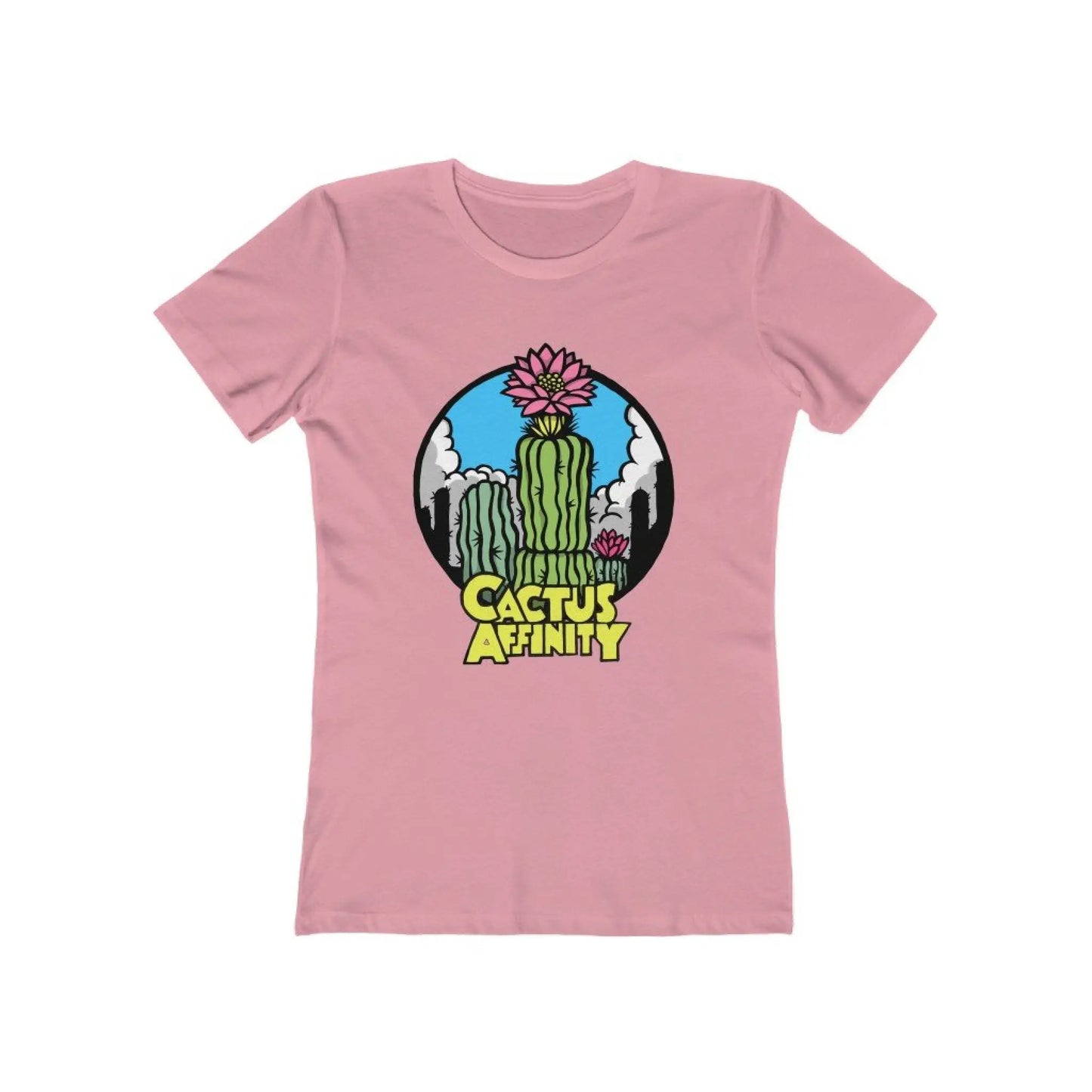 Women’s The Boyfriend Tee - Logo - Solid Light Pink / S