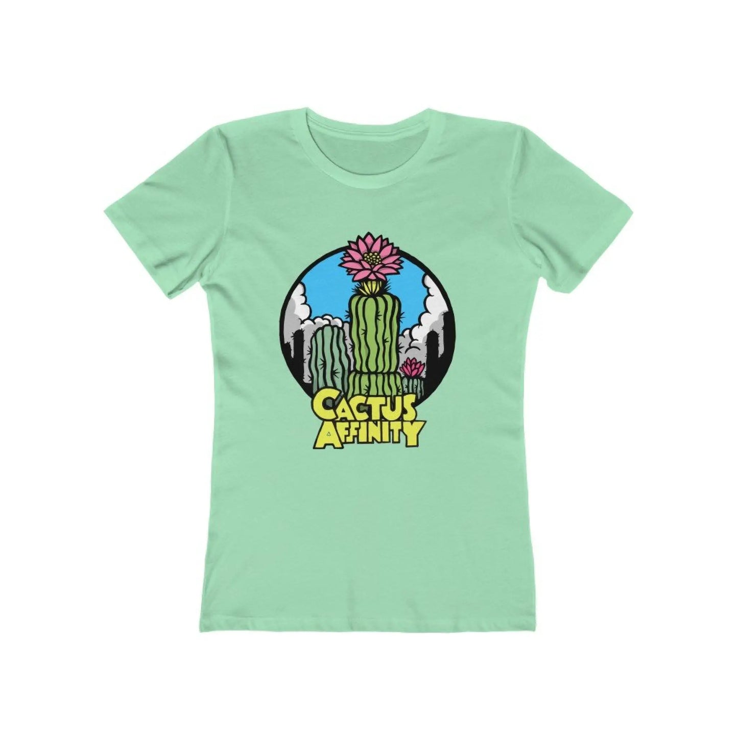 Women’s The Boyfriend Tee - Logo - Solid Mint / S - T-Shirt