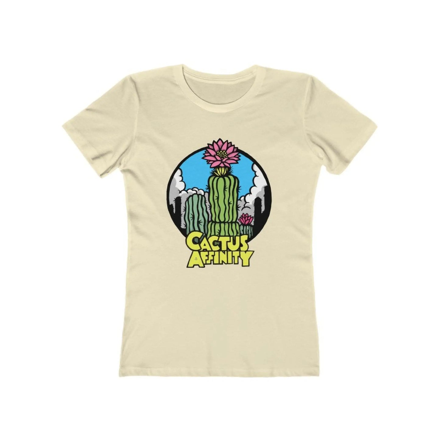 Women’s The Boyfriend Tee - Logo - Solid Natural / S