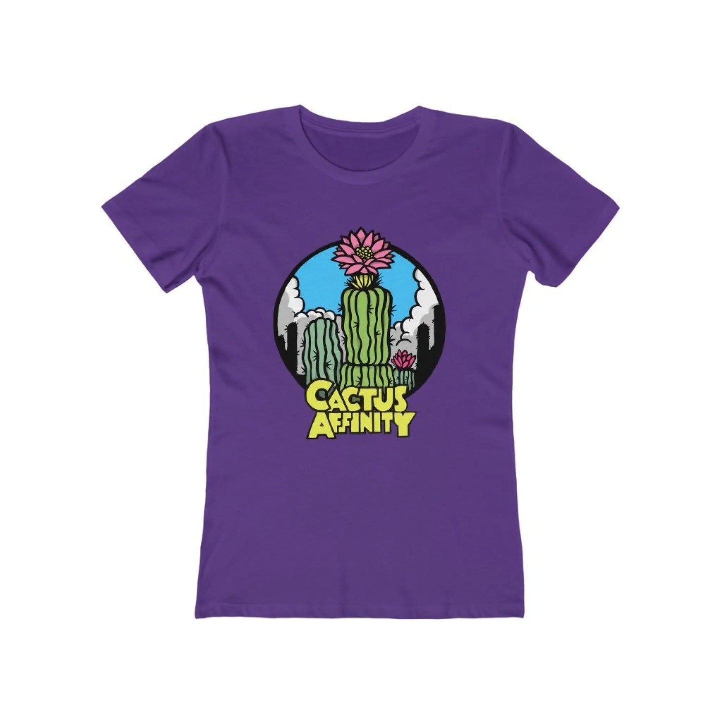 Women’s The Boyfriend Tee - Logo - Solid Purple Rush / S