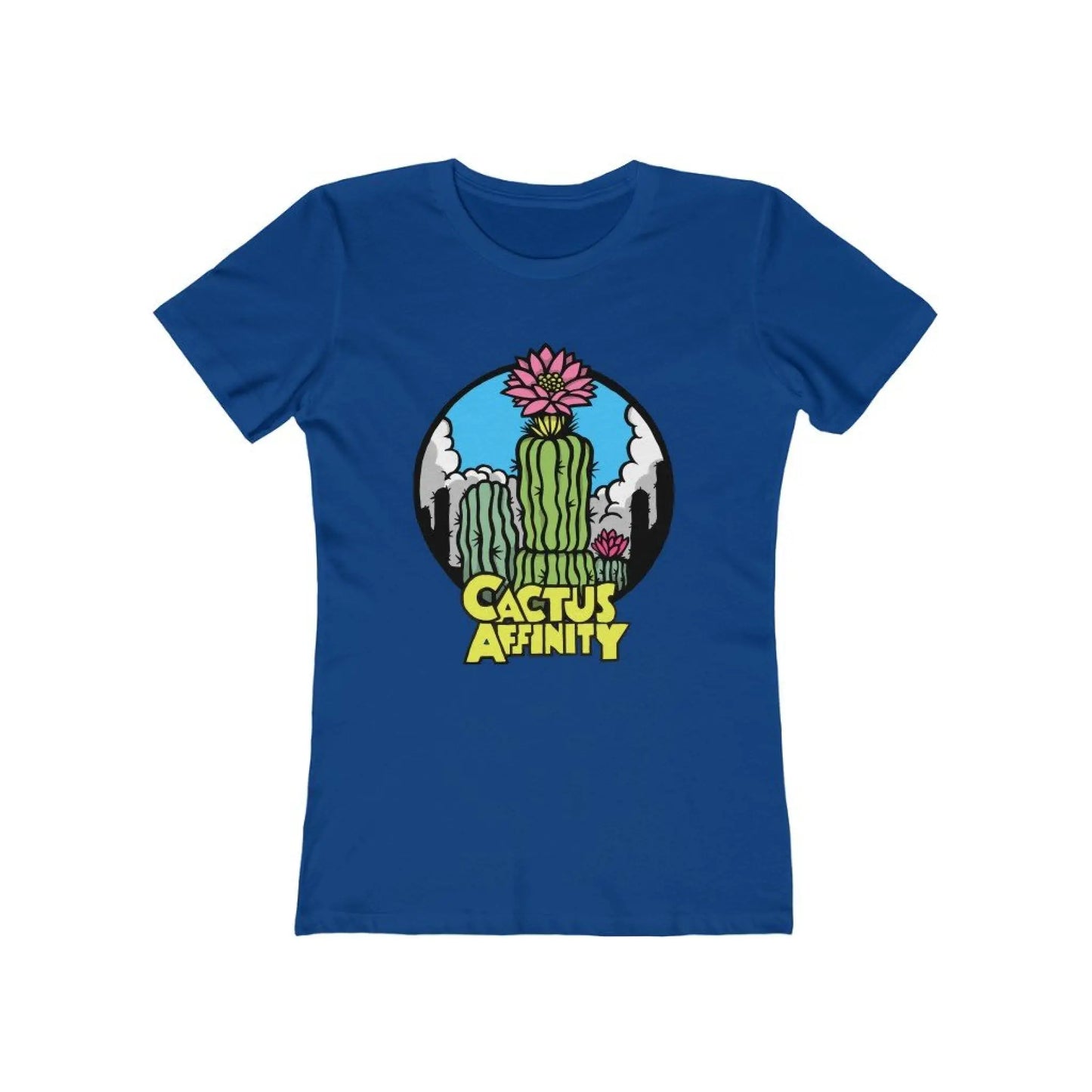 Women’s The Boyfriend Tee - Logo - Solid Royal / S - T-Shirt