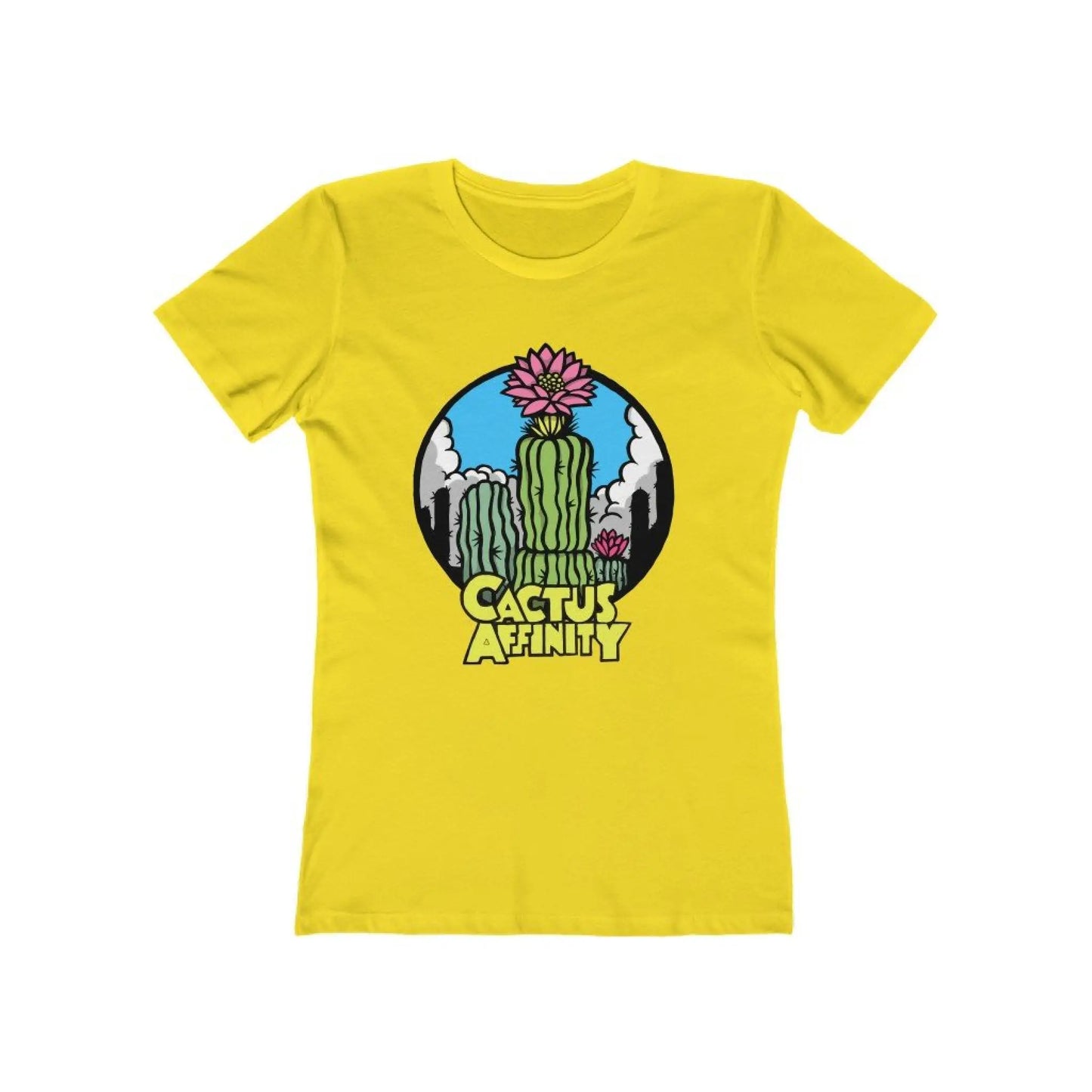 Women’s The Boyfriend Tee - Logo - Solid Vibrant Yellow
