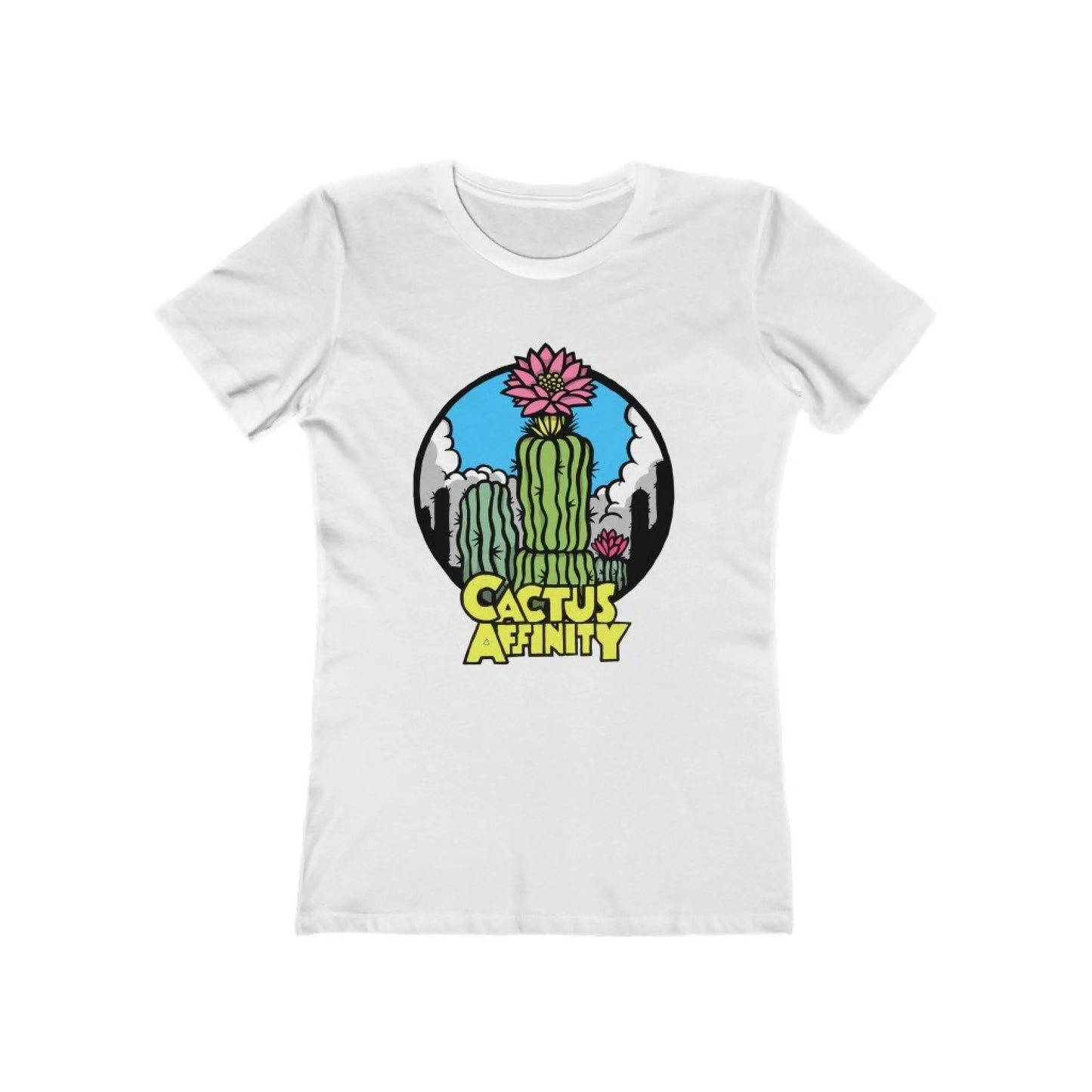 Women’s The Boyfriend Tee - Logo - Solid White / S - T-Shirt