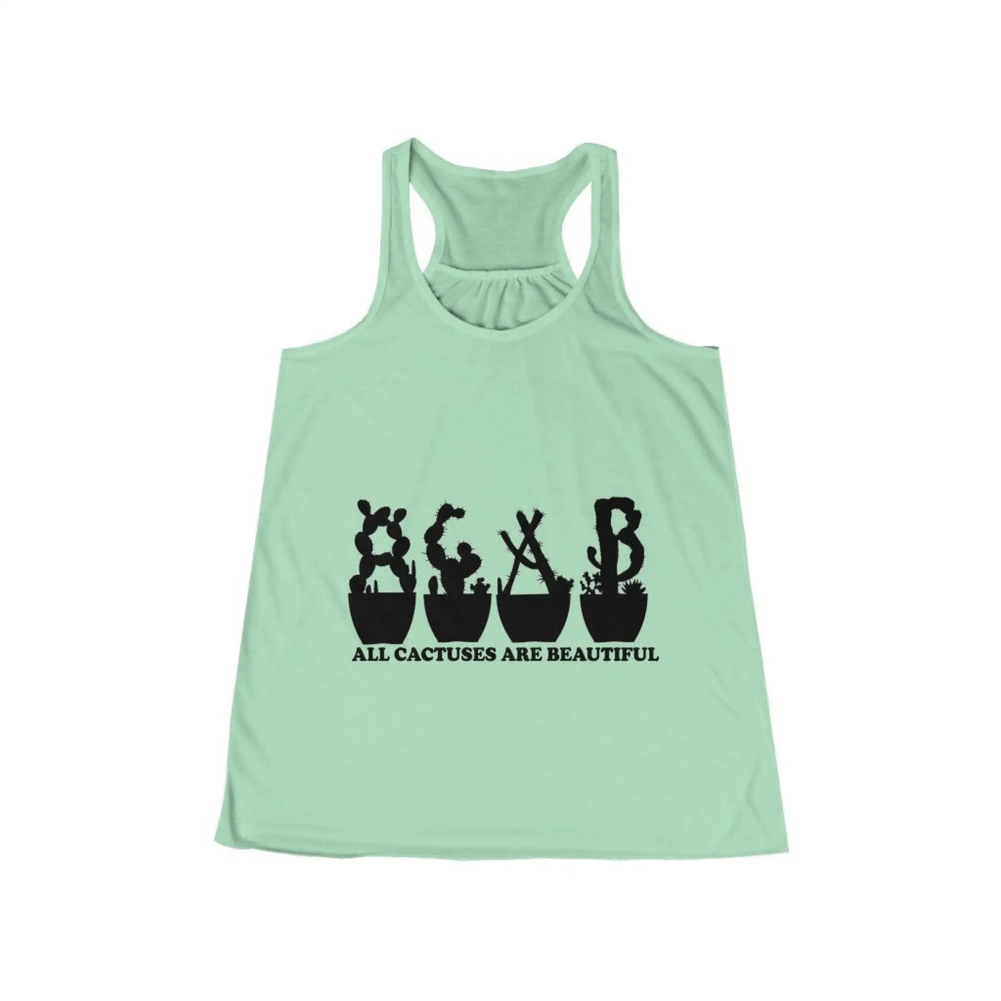 Women’s Flowy Racerback Tank - All Cactuses Are Beautiful -