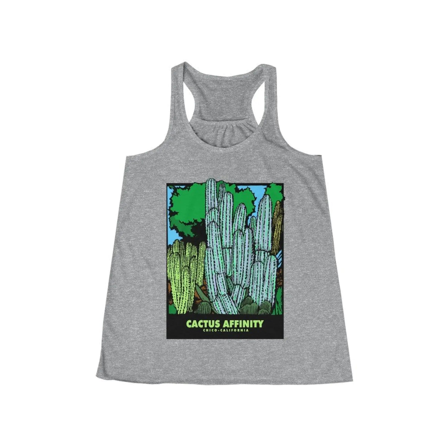 Women’s Flowy Racerback Tank - Chico - Athletic Heather / XS