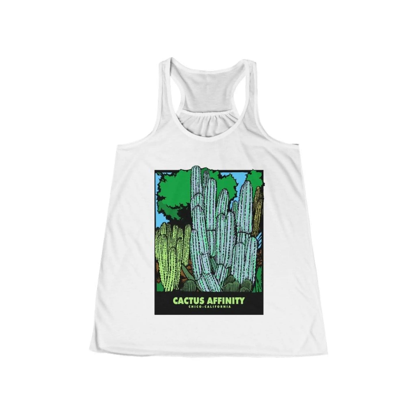 Women’s Flowy Racerback Tank - Chico - White / XS - Top