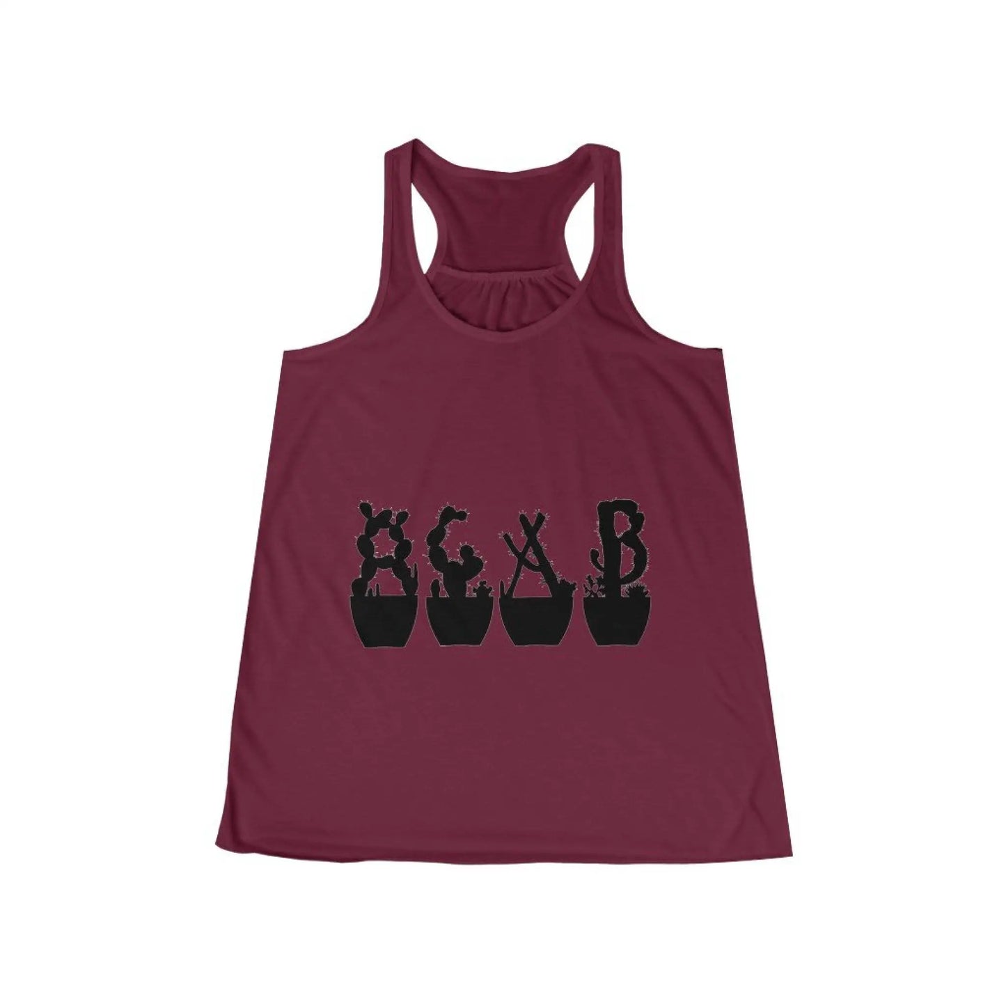 Women’s Flowy Racerback Tank - Just Beautiful Cactuses -