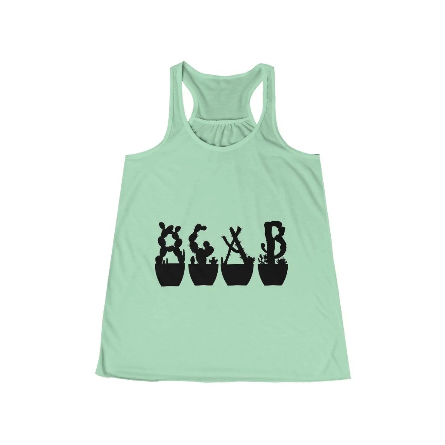 Women’s Flowy Racerback Tank - Just Beautiful Cactuses -