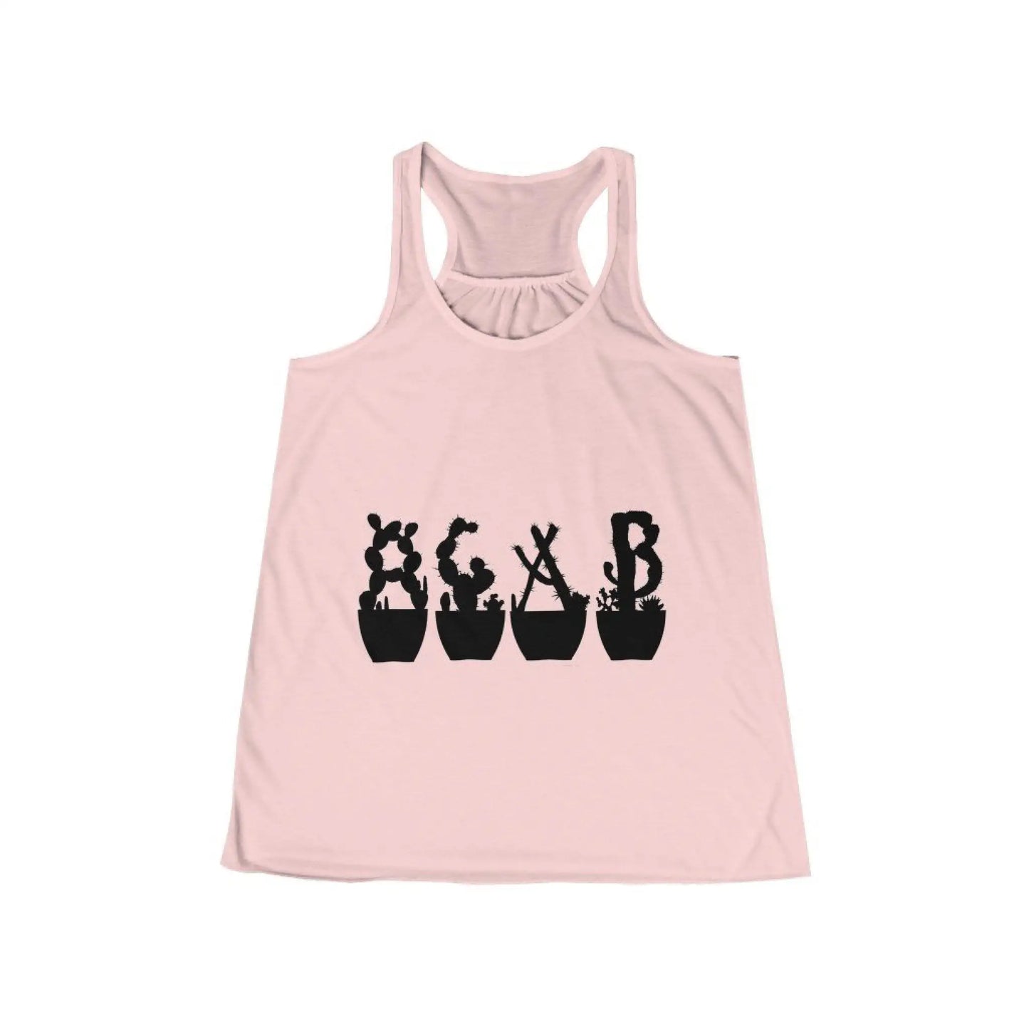 Women’s Flowy Racerback Tank - Just Beautiful Cactuses -