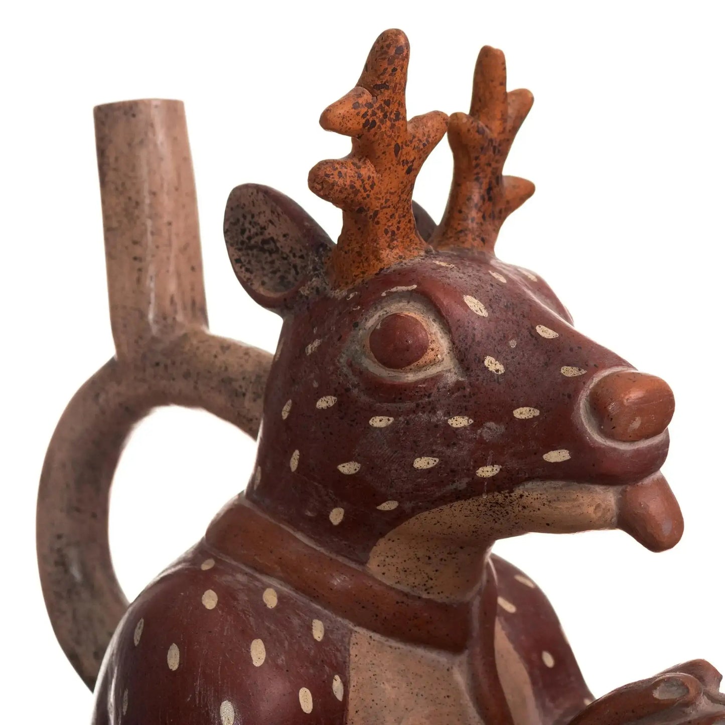 Young Moche Deer - ceramic sculpture - Art