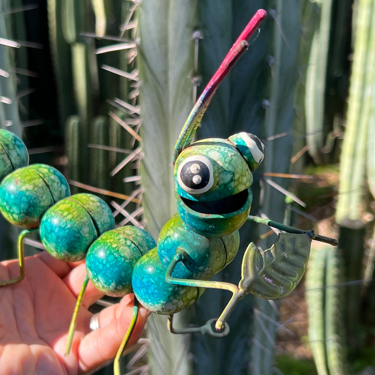 Garden Caterpillar - metal art