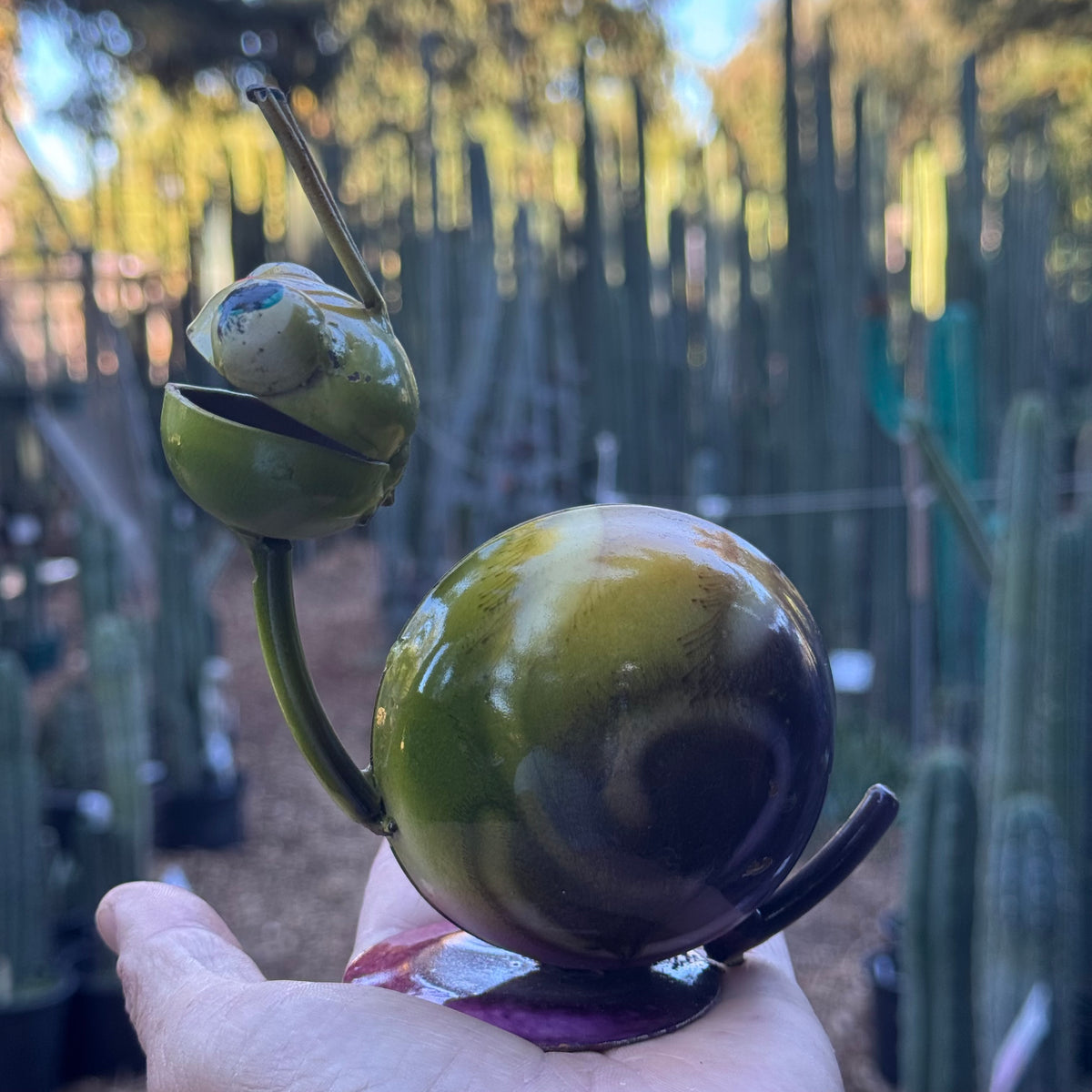 Garden Snail - metal art