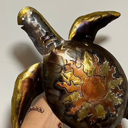 Turtles All the Way Down - metal art