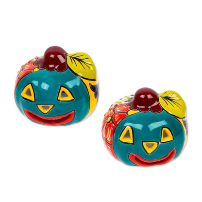 Bright Jack-O-Lantern - Talavera Ceramic Tealight Holder