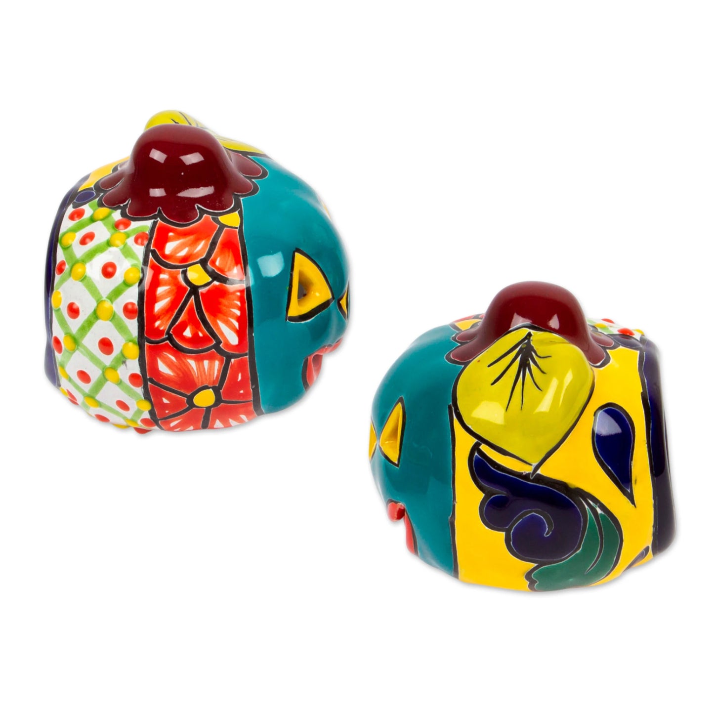 Bright Jack-O-Lantern - Talavera Ceramic Tealight Holder