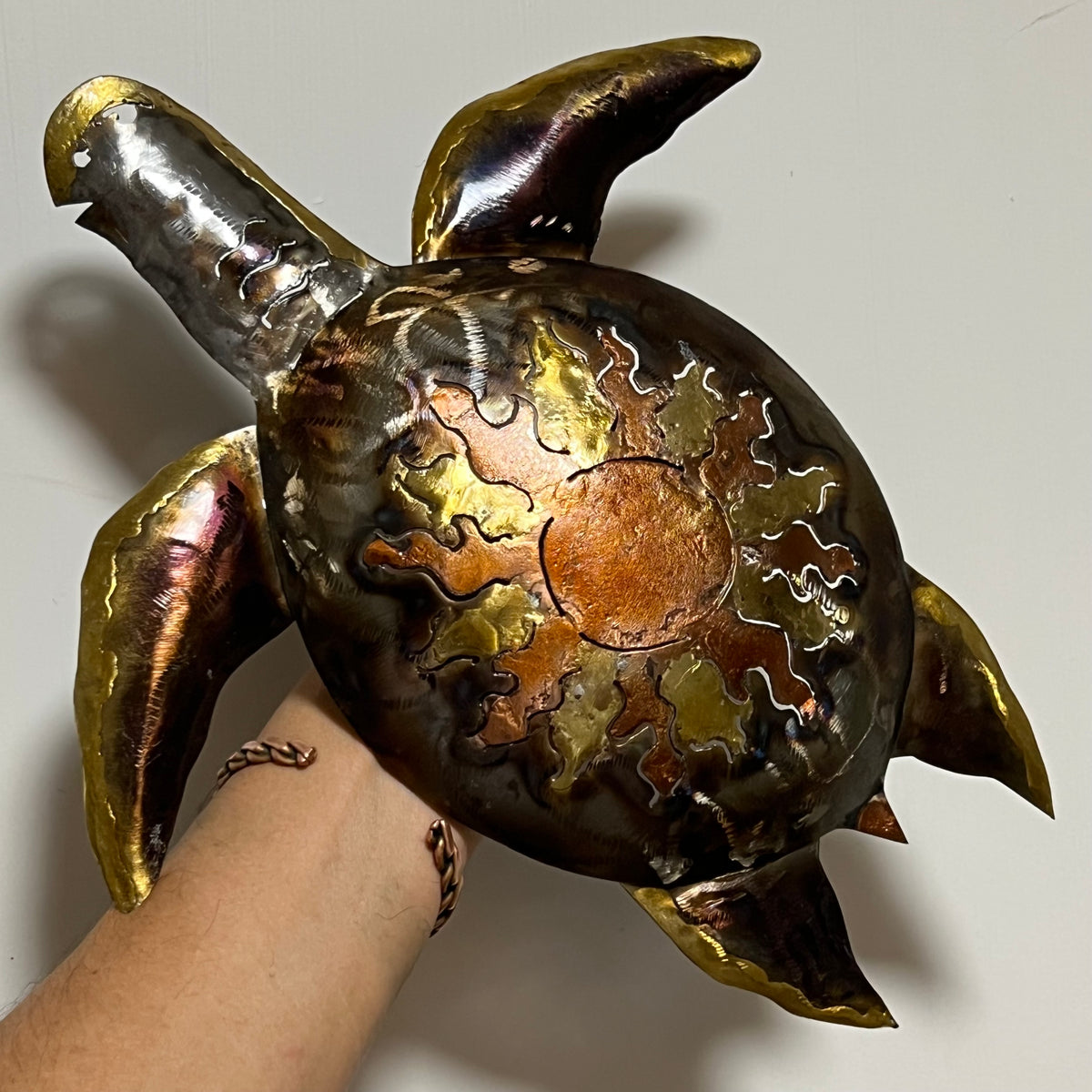 Turtles All the Way Down - metal art