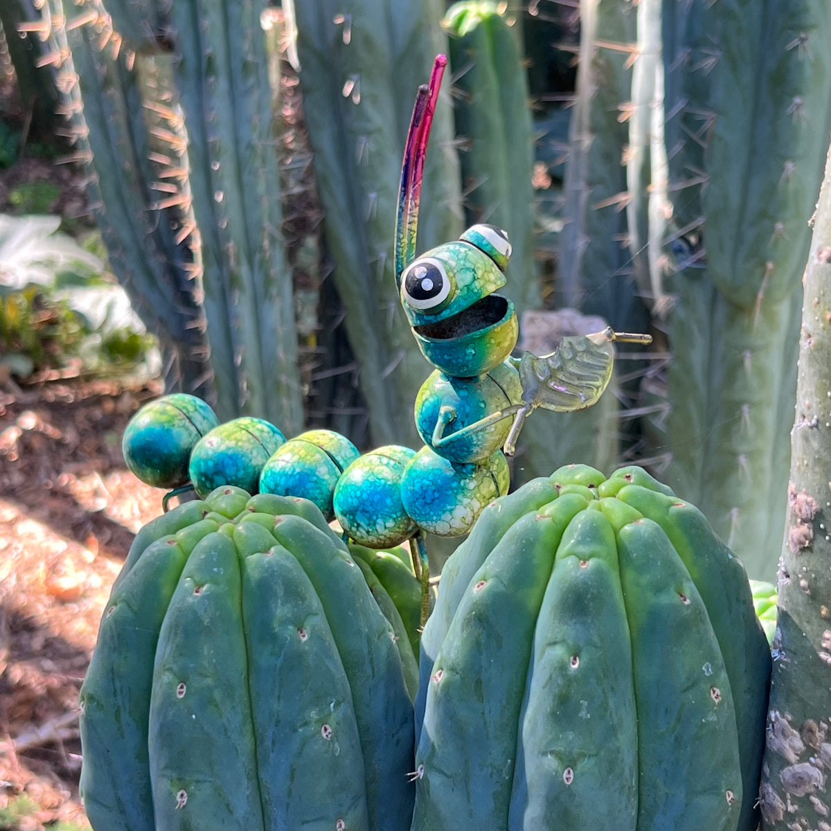 Garden Caterpillar - metal art