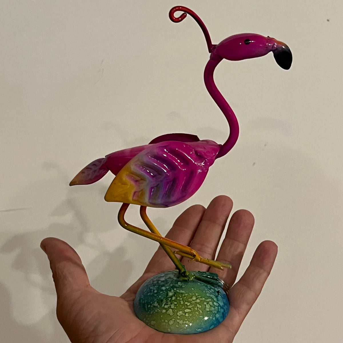 Garden Flamingo - metal art