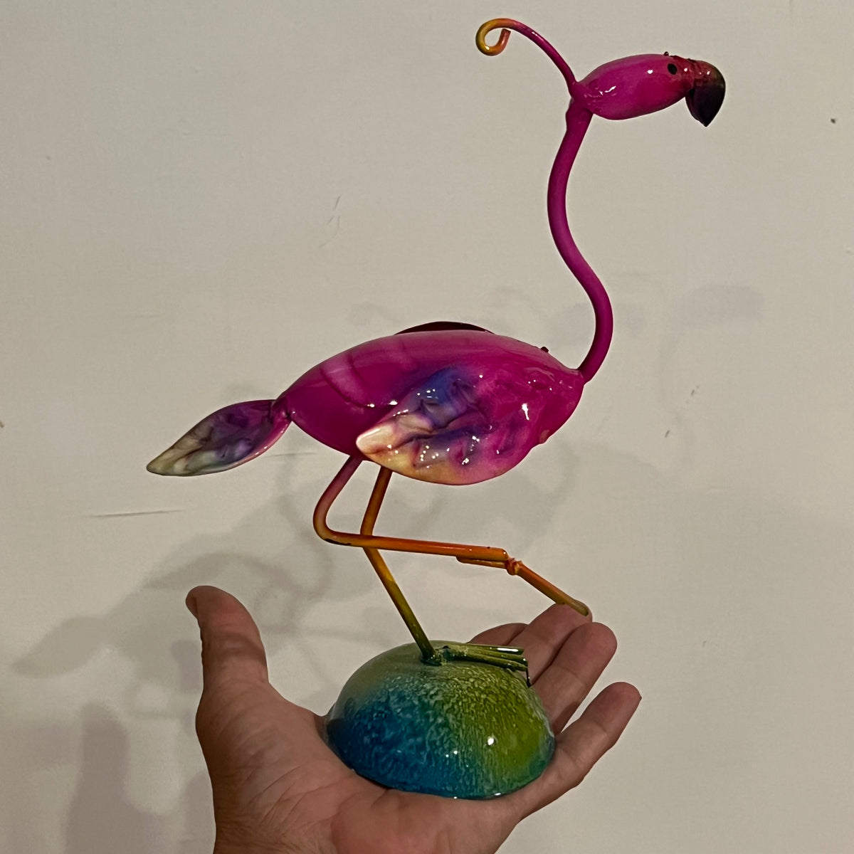Garden Flamingo - metal art