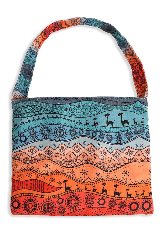 Desert Theme Print Beach Towel Tote Bag 2 In 1