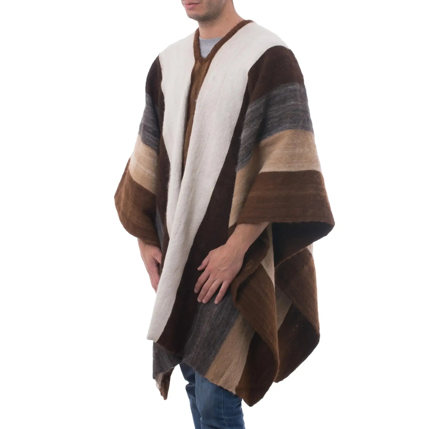 Andean Celebration - alpaca wool poncho - Clothes