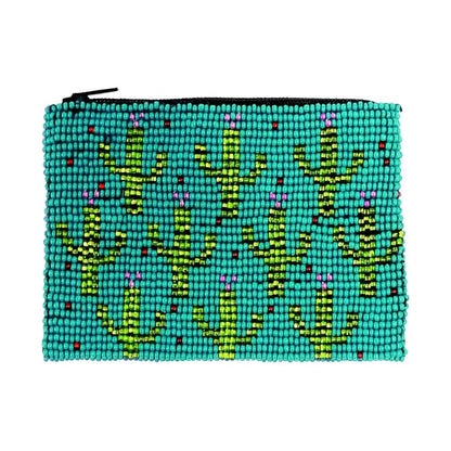 Cactus Seed Bead Coin Purse - Bag