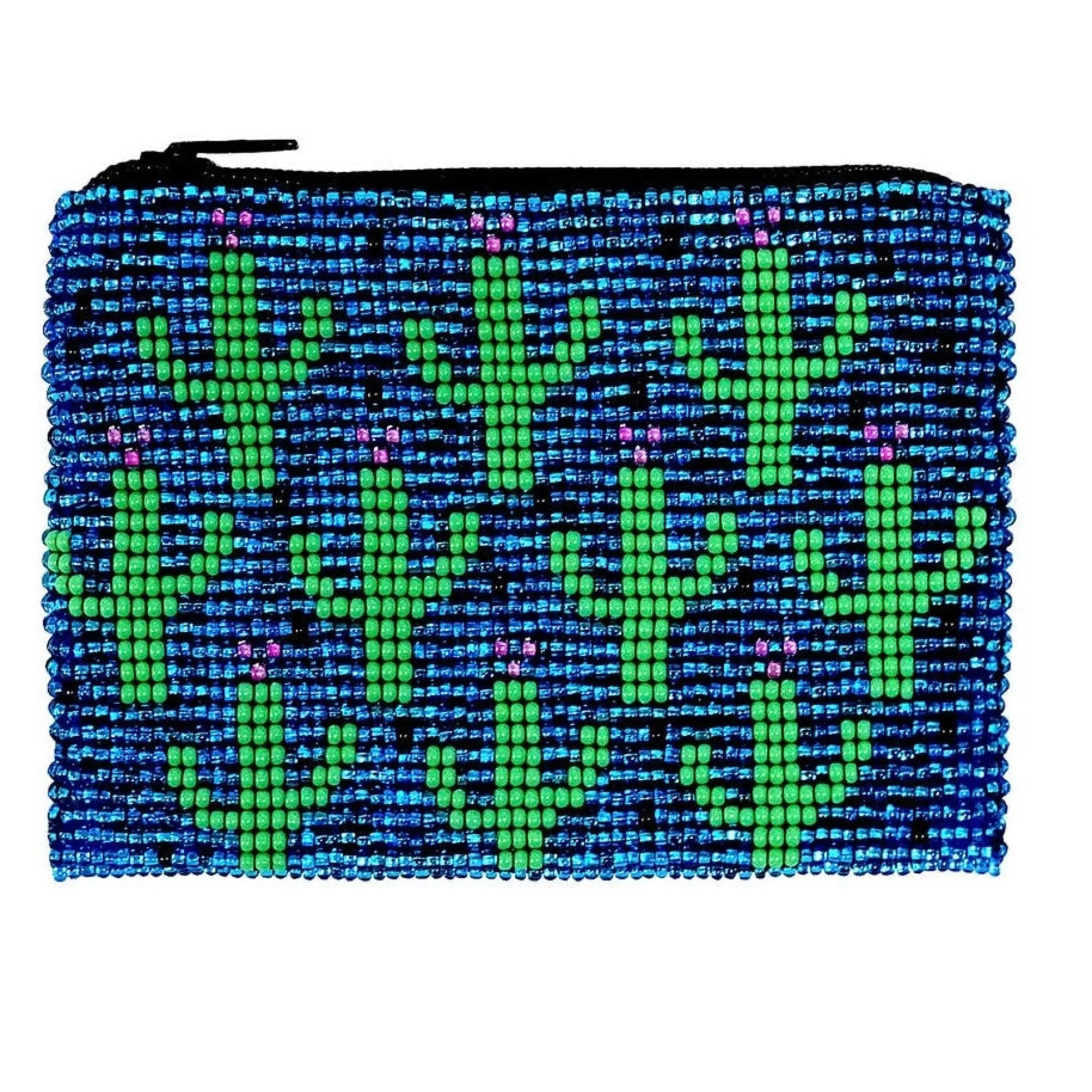 Cactus Seed Bead Coin Purse - Bag