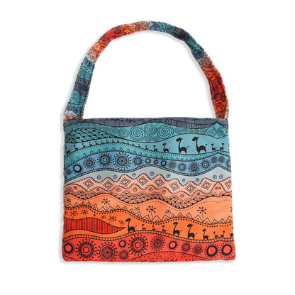 Desert Theme Print Beach Towel Tote Bag 2 In 1