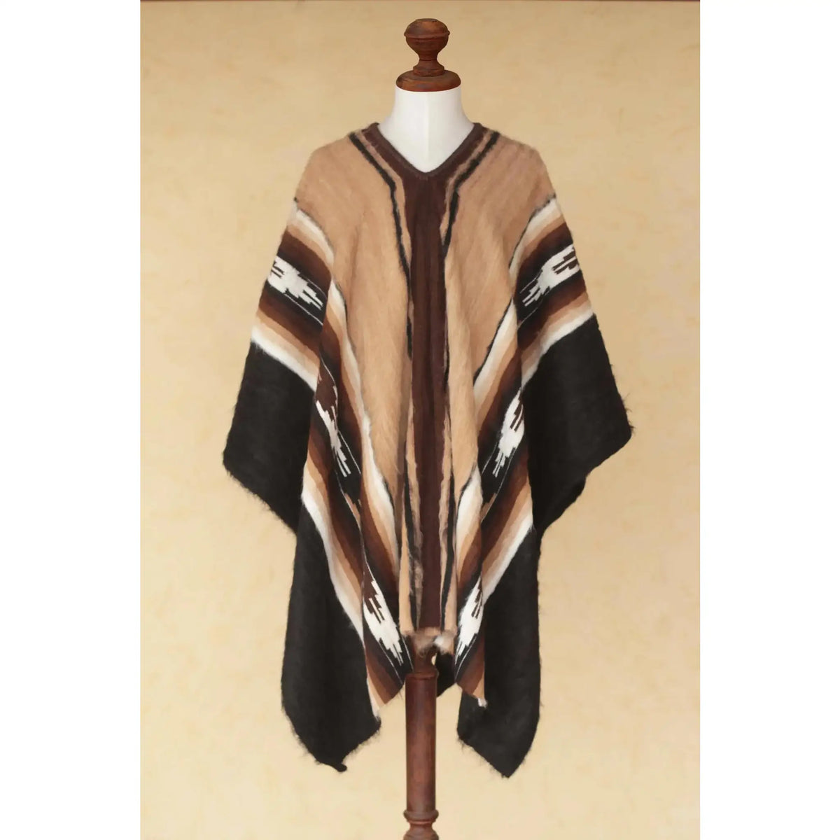 Cactus Affinity - Earth Celebration - alpaca wool poncho