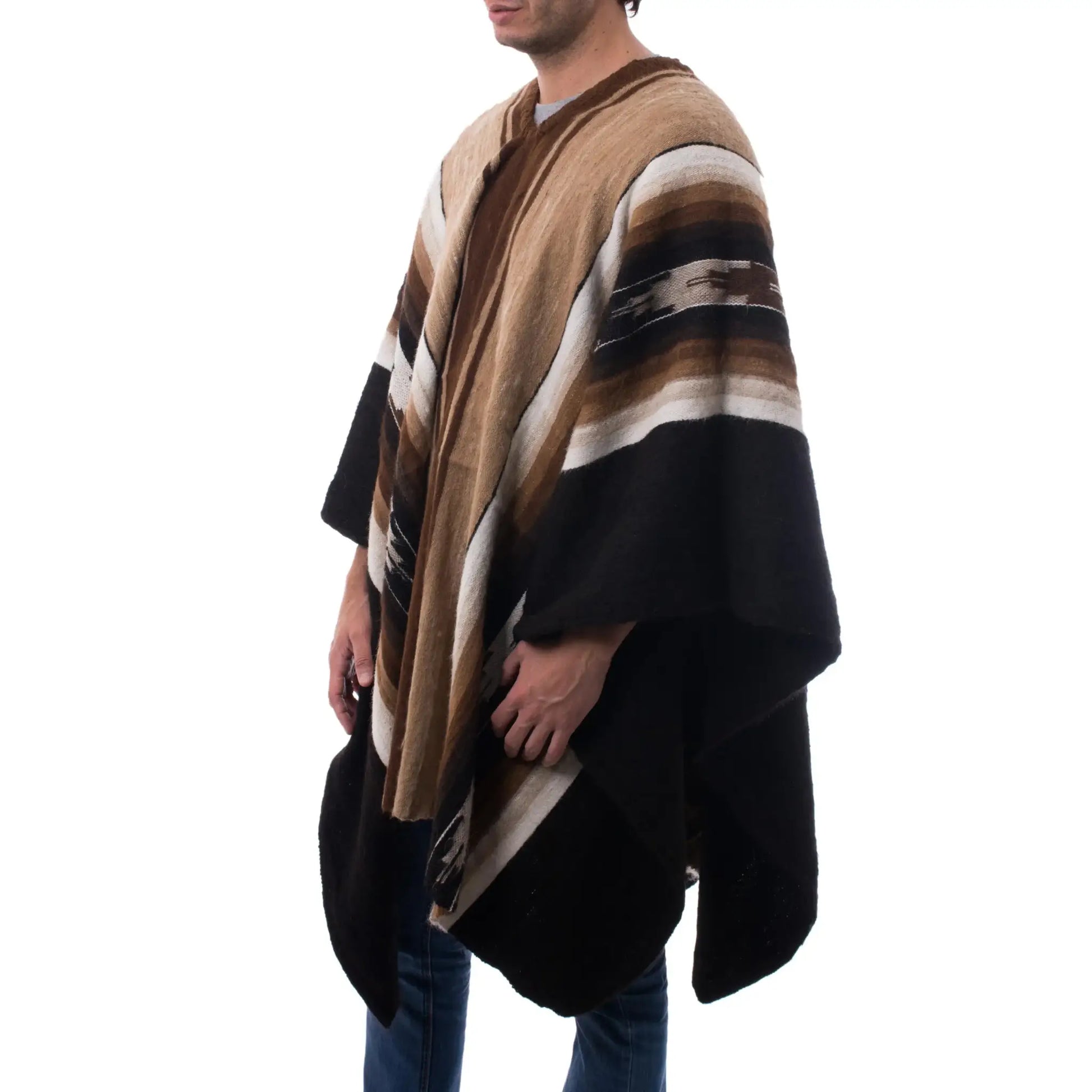 Earth Celebration - alpaca wool poncho - Clothes