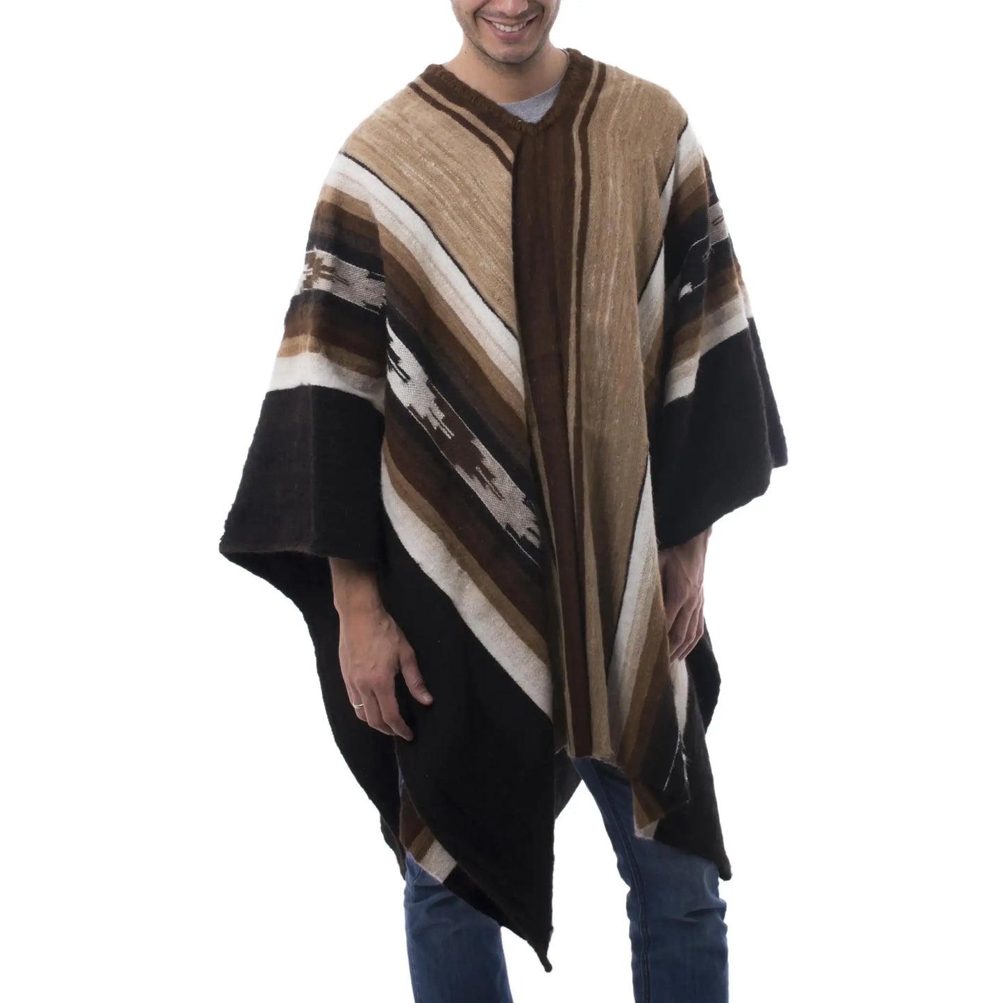 Earth Celebration - alpaca wool poncho - Clothes