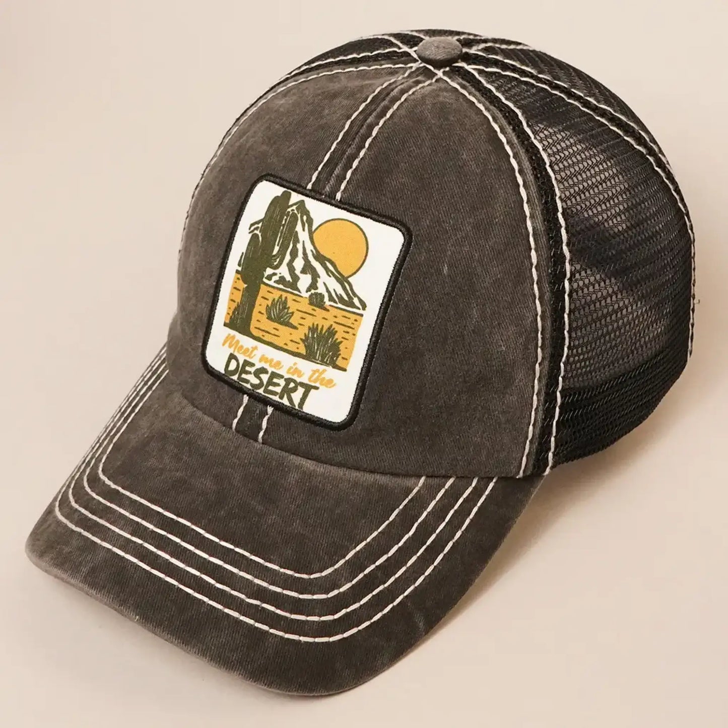 Meet Me In The Desert - mesh-back hat - black - Hats