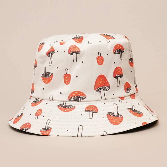 Mushroom Sunshade Outdoor Bucket Hat - Hats