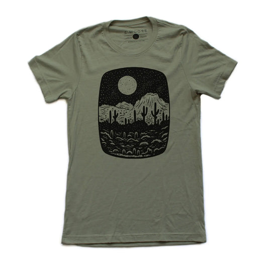 Olive Tri-Blend - Night Butte Tee - Clothes