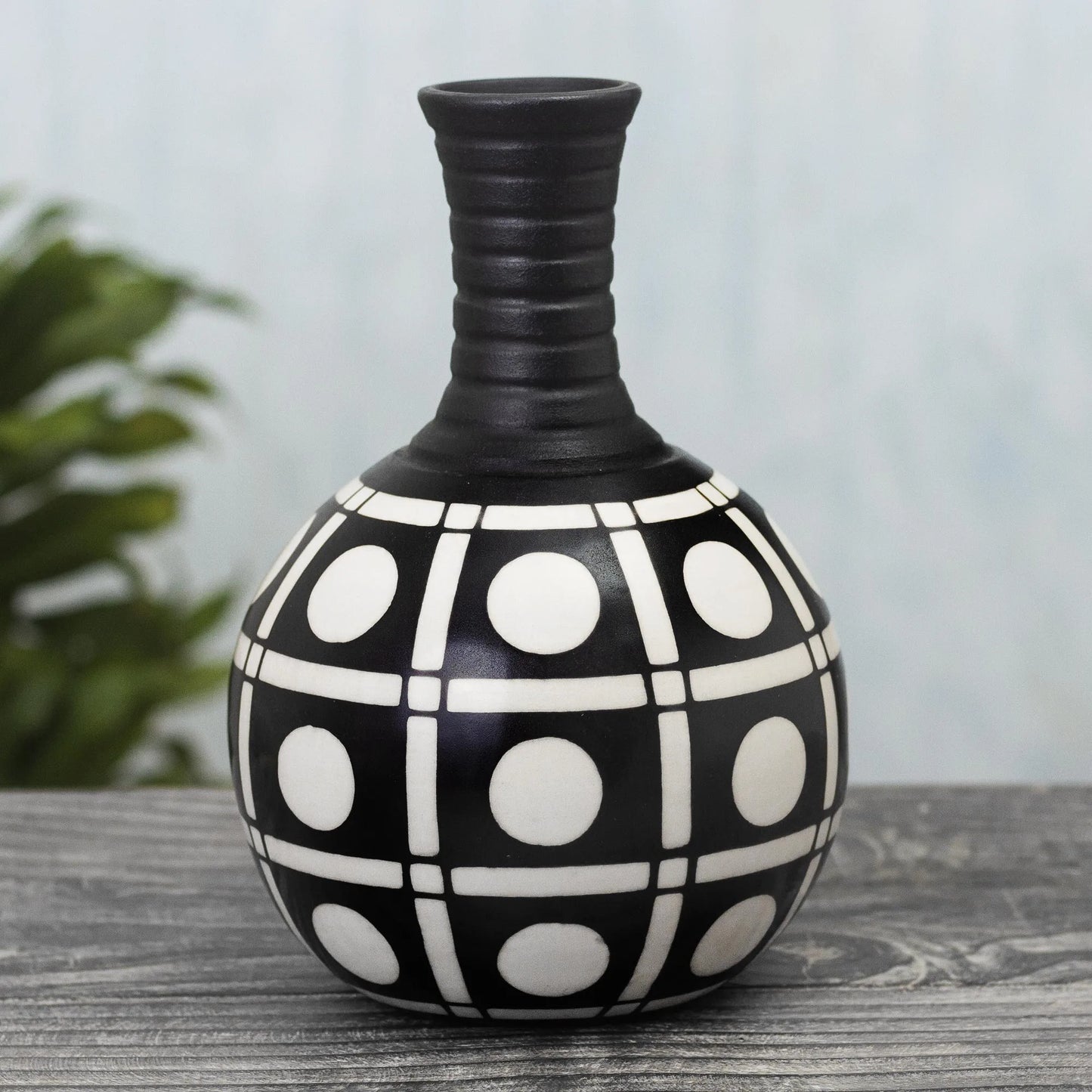 Chulucanas Squares - Ceramic Vase