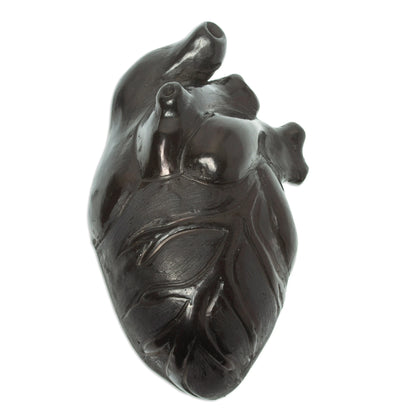 Whole Heart - Barro Negro Sculpture
