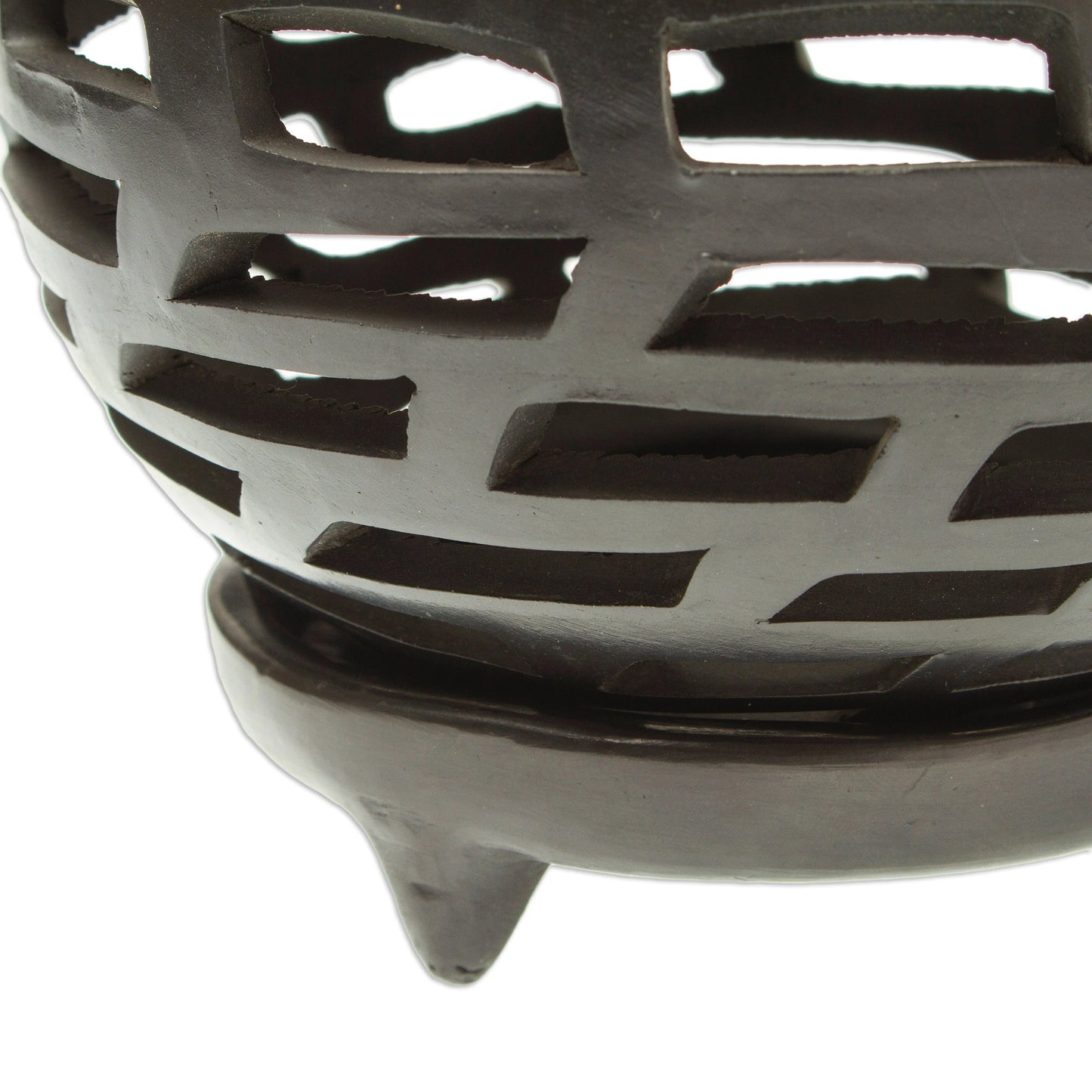 Light and Shadow - Barro Negro Tealight Candleholder