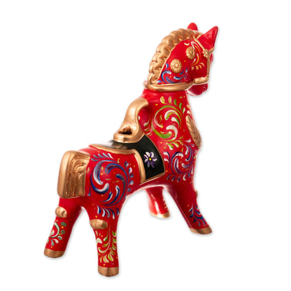 Red Horse of Pucara - Ceramic Sculpture