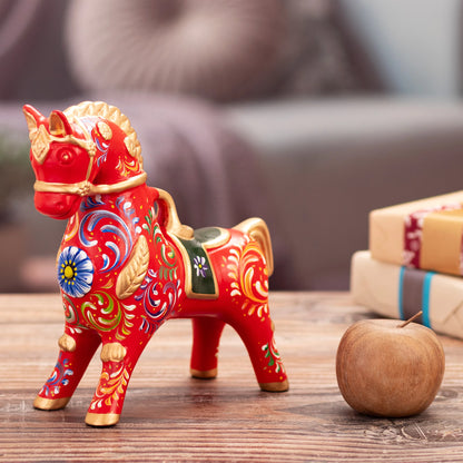 Red Horse of Pucara - Ceramic Sculpture