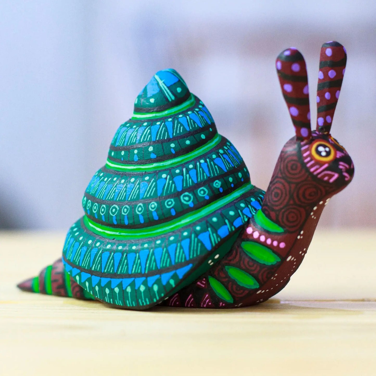 Purple Will - alebrije snail - Art