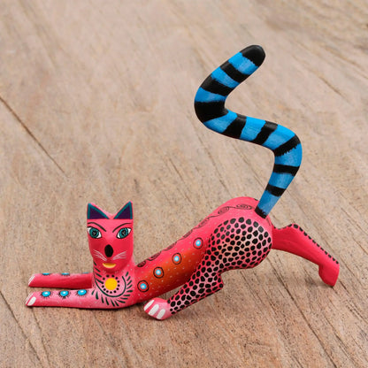 Stretching Cat - alebrije cat - Art