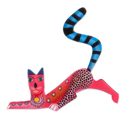 Stretching Cat - alebrije cat - Art