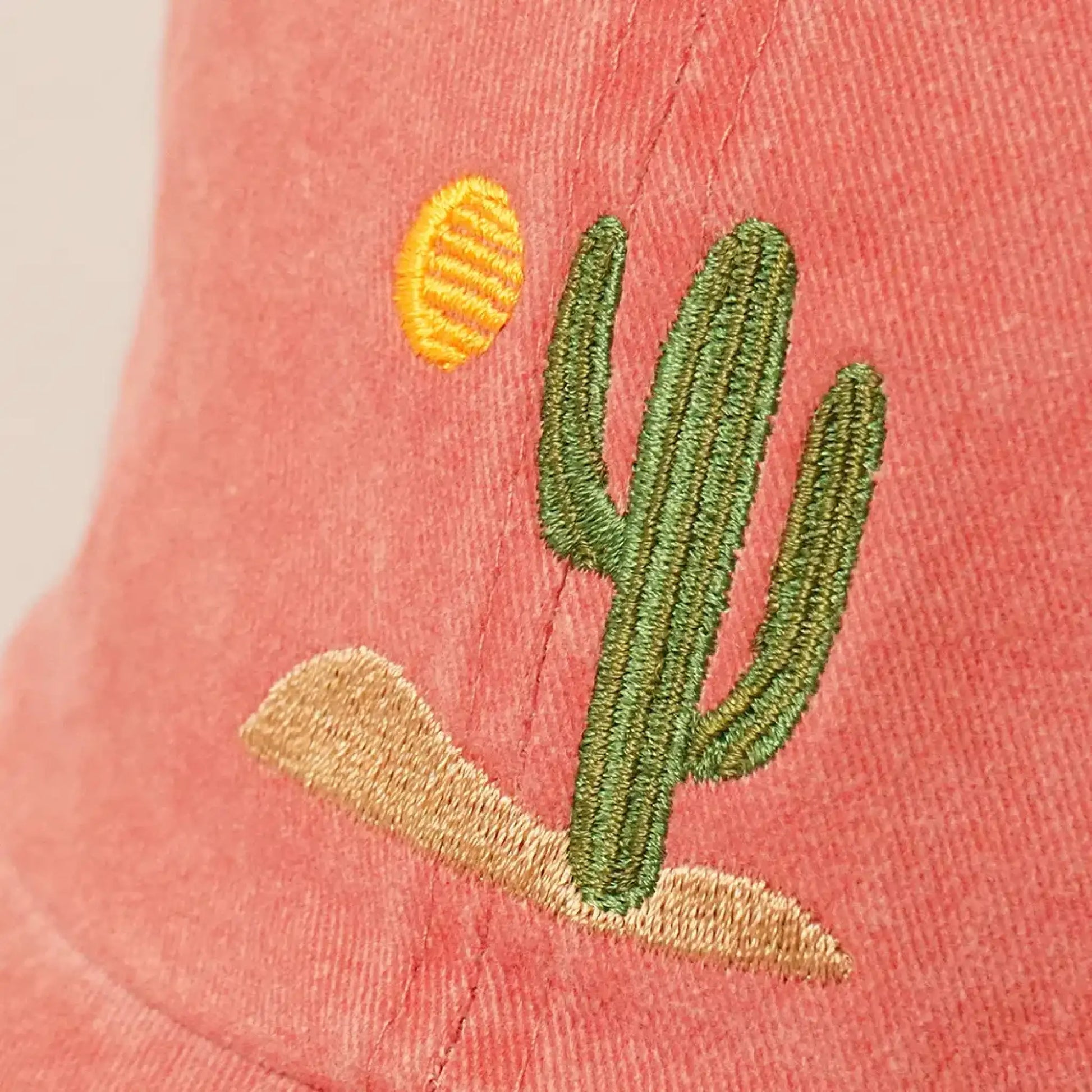 Sunny Cactus Day- embroidered dad cap - Hats