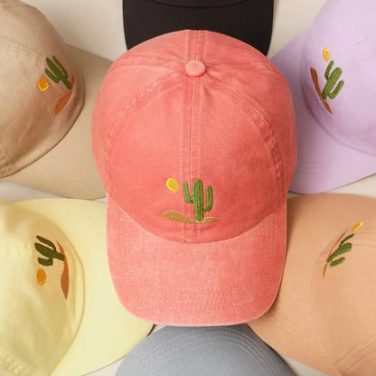 Sunny Cactus Day- embroidered dad cap - Hats